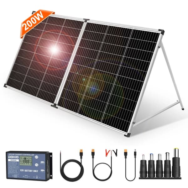 Foldbart Solpanel, 200W Effektudgang, Monokrystallinsk Silikone,200W