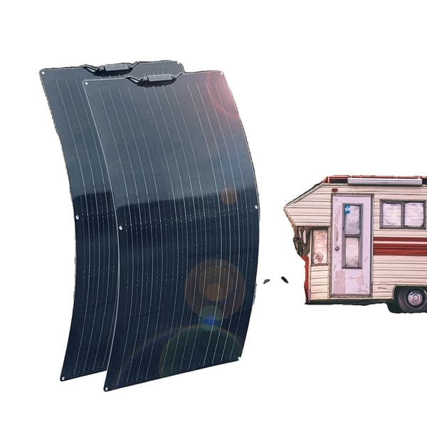 Fleksibel Solpanel, 100W-500W Strømmuligheder, Letvægts og Holdbart Design,200w balck