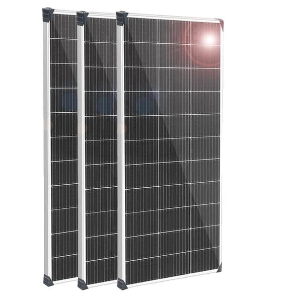 Solpanel, 150W effektudgang, holdbar aluminiumsramme,450w 3 stk 150w