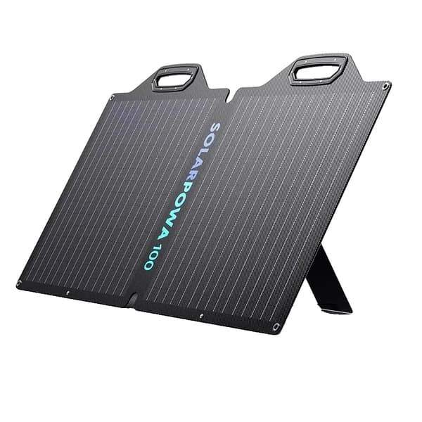 Foldbart Solpanel, 100W Effektudgang, 23,5% Energiomdannelsesrate,BigBlue SolarPowa 100