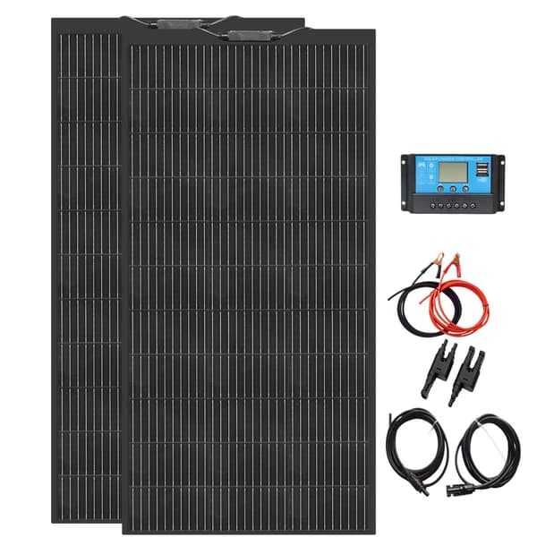 Joustava aurinkopaneelisarja, 12V/24V yhteensopiva, 240W/120W teho,12V 24V 240W a