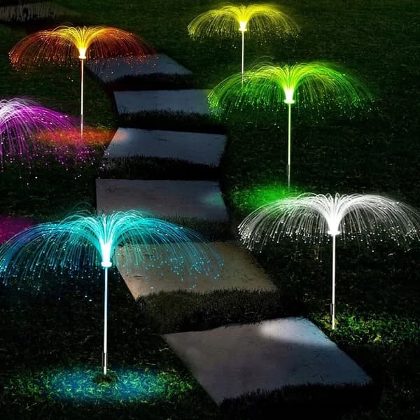 2x SOLARLAMPA MET FIBEROPTISK 55CM fyrverkerier