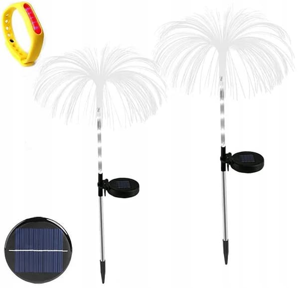 2x SOLARLAMPA MET FIBEROPTISK 55CM fyrverkerier
