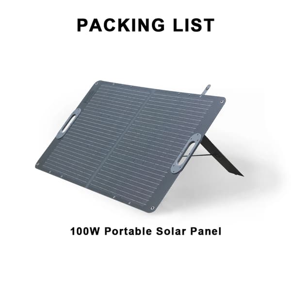 100W Bærbart Solpanel, Høj Effektivitet 23,5%, Vandtæt IP65,SPC100