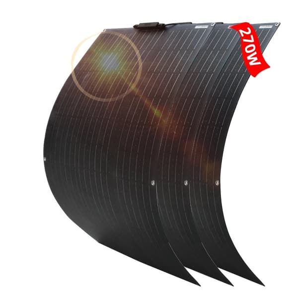 Solpanel, Høj Effektivitet 24%, Fleksibelt Design,270W ETFE Panel