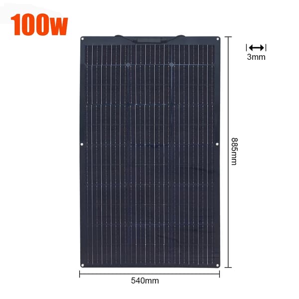 Fleksibelt solcellepanel, høj effektivitet, pålidelig ydelse,100w fleksibel DHL