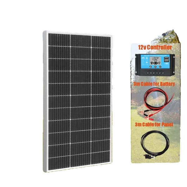 Aurinkopaneeli, 600 W maksimiteho, monokiteinen tehokkuus 21,8 %, säänkestävä muotoilu,150w sarja