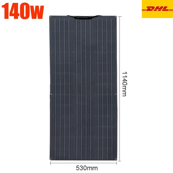 Fleksibelt solcellepanel, høj effektivitet, pålidelig ydelse,140w fleksibel DHL