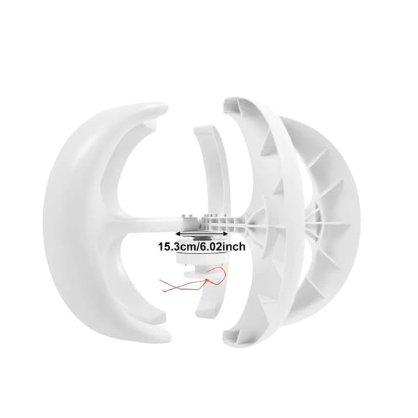 Vindkraftverk Generator, 600W Effekt, 5-Bladsdesign,VIT