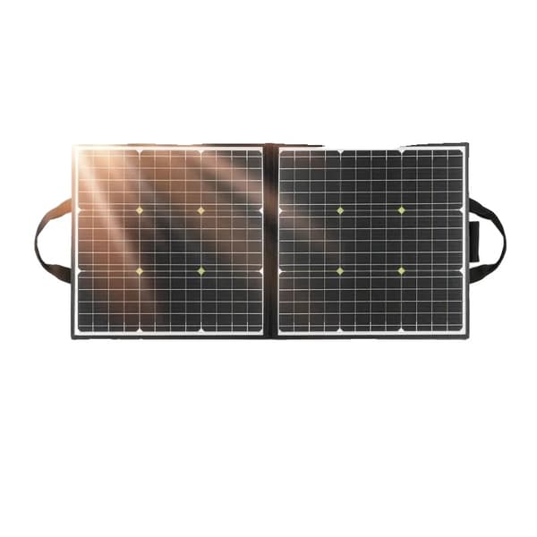 Bærbar solpanel, 100W effektudgang, USB-opladningsporte,18V-100W