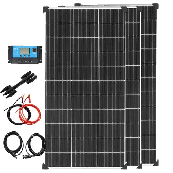 12V Aurinkopaneelisarja, 360W Teho, Lataussäädin Mukana,360W Aurinkosarja