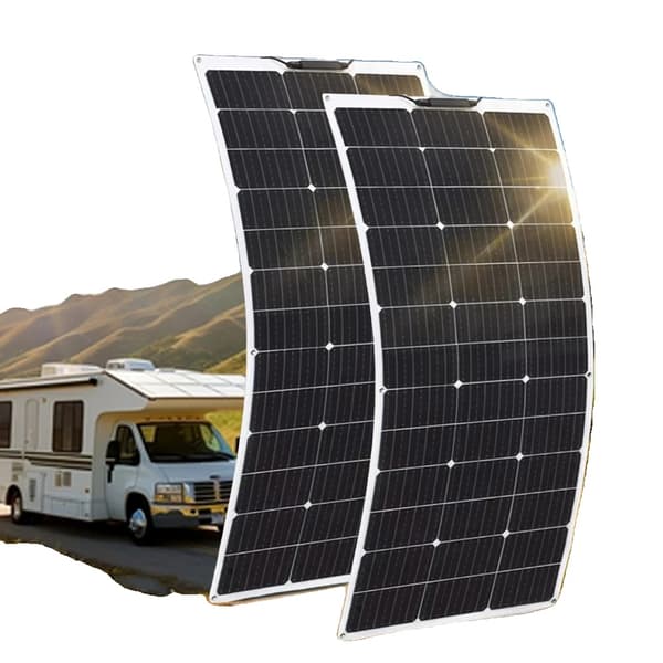 12V Fleksibelt Solpanel, Monokrystallinsk Silikon,280w 2stk 140w