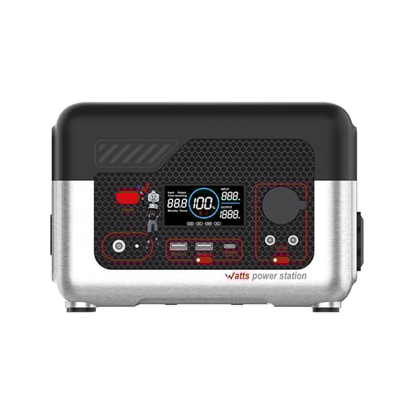 WonderWx600PowerStation-300W72800mAhPortablePowerStation(svart)