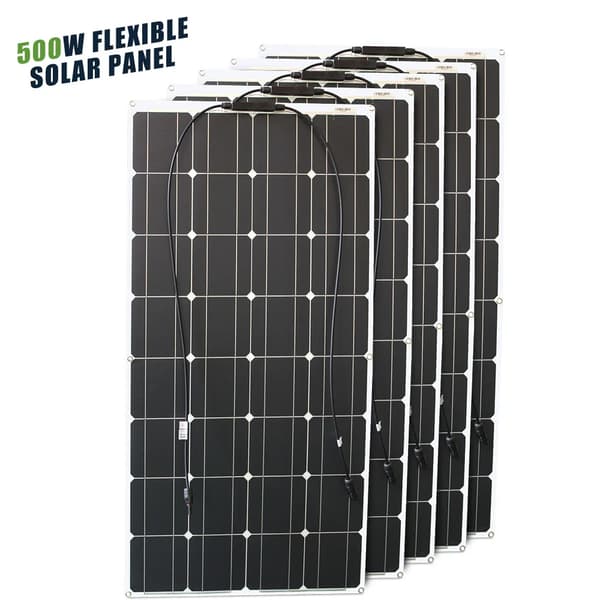 Solpanel, böjbar, vattentät,500w Solpanel