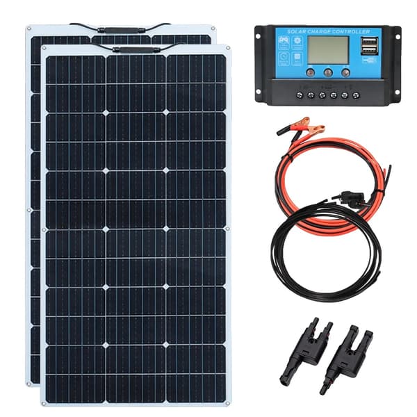 Flexibelt solpanel, 150W Maximal Effekt, Hög Effektivitet Monokristallin Cell,12V 200W