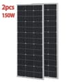 Miniatyrbild 2 av 2: Solpanelsladdare, Hög Effektivitet 24%, Mångsidig Användning för Hem, RV, Båt,300W-2x150w