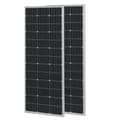 Miniatyrbild 1 av 2: Solpanelsladdare, Hög Effektivitet 24%, Mångsidig Användning för Hem, RV, Båt,300W-2x150w