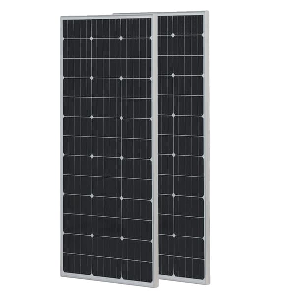 Solpanelsladdare, Hög Effektivitet 24%, Mångsidig Användning för Hem, RV, Båt,300W-2x150w