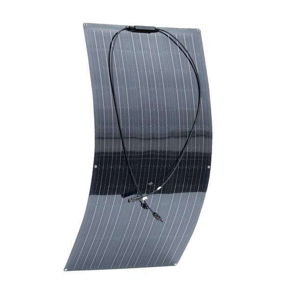 Solpanel, Semi-Fleksibelt Design, 150W Effektudgang,Sort 21.6V 150W