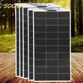 Miniatyrbild 2 av 2: Flexibel solpanel, 100W effektutgång, hög omvandlingseffektivitet,500W Solarpanel