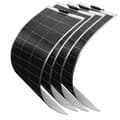 Miniatyrbild 1 av 2: Solpanel, Flexibel, 12V/24V Laddning,4st solpaneler