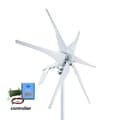 Miniatyrbillede 2 af 2: Vindmøllegenerator, 1000W effekt, 6-bladet design,12V, med hybrid kontrol, 1000W