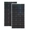 Miniatyrbild 1 av 2: Solpanel, 100W effektutgång, 24% celleffektivitet,2x 100W