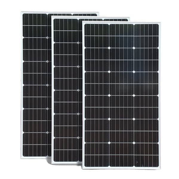 Solpanel, 100W effektudgang, 24% celleeffektivitet,3x 100W