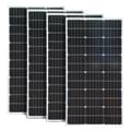 Miniatyrbild 1 av 2: Solpanel, 100W effektutgång, 24% celleffektivitet,4x 100W