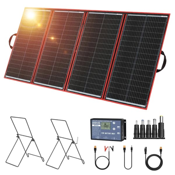 Transportabelt solcellepanel kit, høj effektivitet, fleksibelt design, letvægts,295W Kit og Beslag
