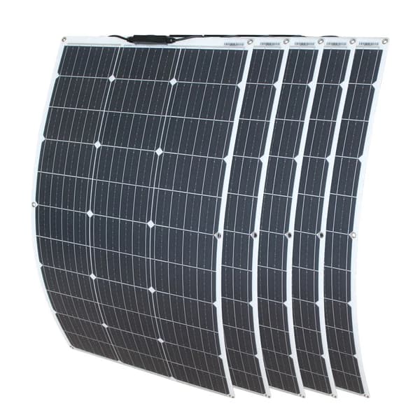 Flexibel solpanel, 100W effektuttag, monokristallin teknik,solpanel 500w-a