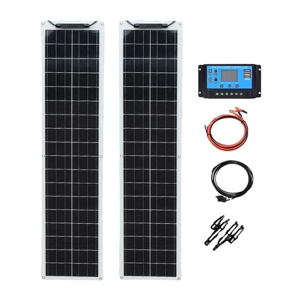 Flexibelt solpanelset, hög effektivitet, lättviktsdesign,12V 100W Solarkit