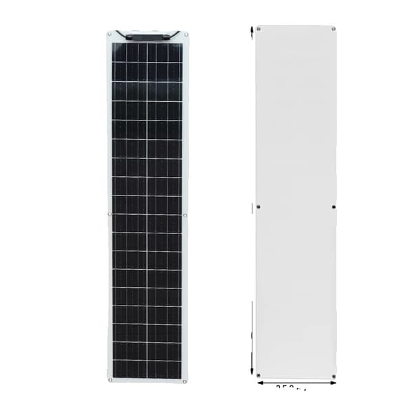 Monokristallint Flexibelt Solpanel Kit, Hög Effektivitet 21,8%, Idealisk för Off-Grid Tillämpningar,50W Vit
