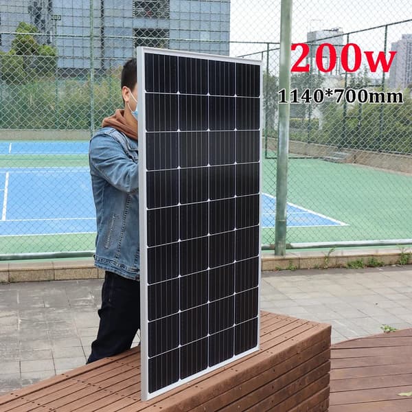 Jäykät aurinkopaneelit, 300W/400W vaihtoehdot, 12V/24V yhteensopivuus,200w jäykkä-a