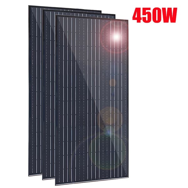 Solpanelset, 150W till 400W alternativ, hållbar aluminiumram,450w 3st 150w