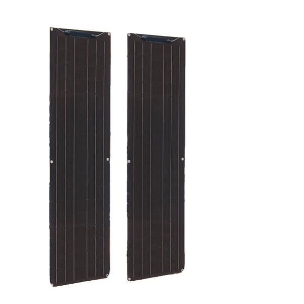 Flexibel solpanel, 50W / 100W alternativ, hög effektivitet monokristallin, vattentålig design,100w kit svart
