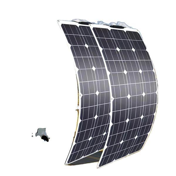 12V Flexibelt Solpanel, Monokristallint Kisel,200w 2st 100w
