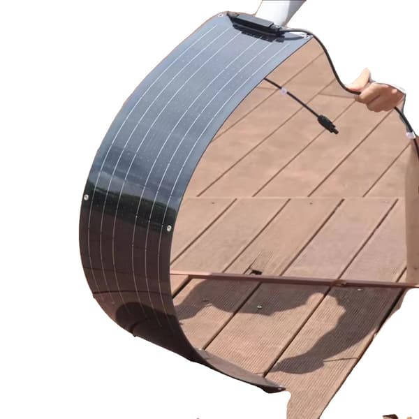 Flexibel solpanel, 120W / 150W alternativ, hög effektivitet 21%, lättviktsdesign,50w flexibel svart