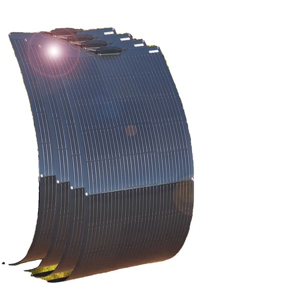 Flexibelt solpanelset, lätt och bärbart, 150W hög effektivitet,600w 4st 150w kit