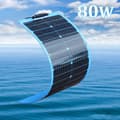 Miniatyrbild 2 av 2: 80W Flexibelt Solpanel, Hög Effektivitet 22%, Lättvikt 1,14 kg,80w flexibel DHL-a