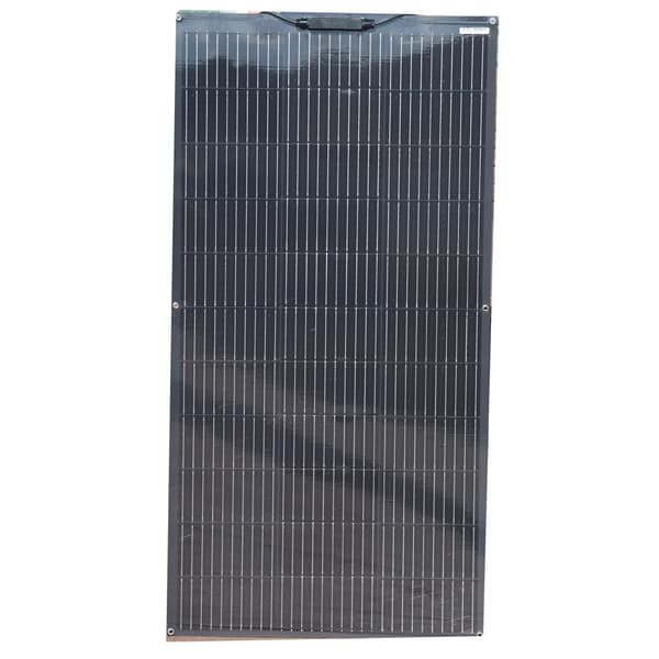 Fleksibel Solpanel, 120W Effekt, 12V Spænding, Høj Effektivitet,Sort 120W