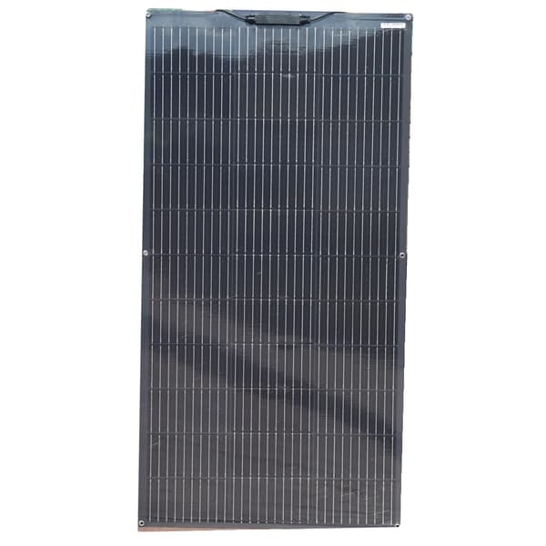 Fleksibel Solpanel, 120W Effekt, 12V Spænding, Høj Effektivitet,Sort 120W