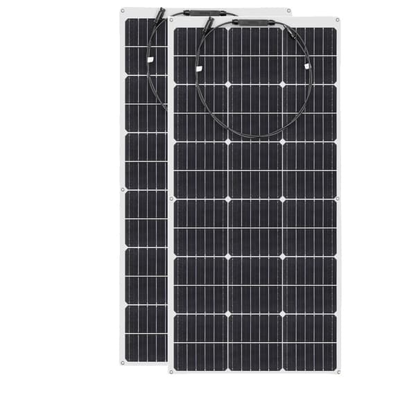 Flexibelt monokristallint solpanel, 100W effektuttag, enkel installation,2st 100w