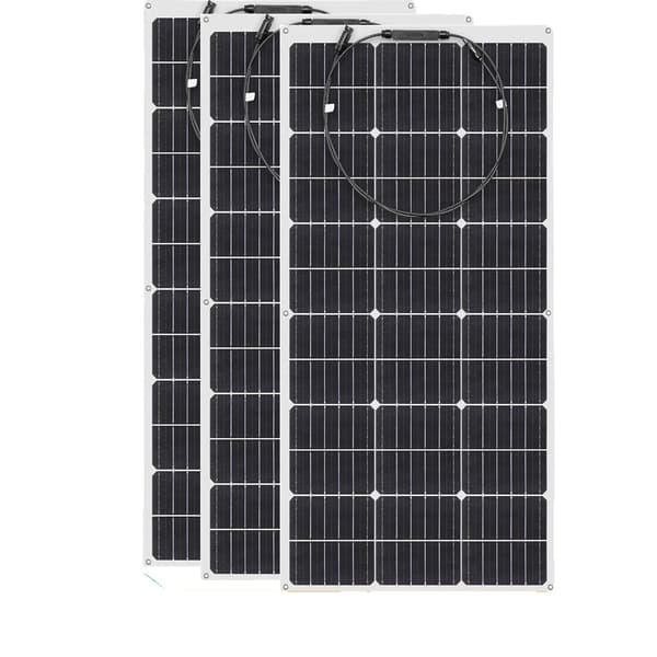 Fleksibel Monokrystallinsk Solpanel, 100W Effektudgang, Nem Installation,3 stk 100w