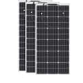 Miniatyrbillede 1 af 2: Fleksibel Monokrystallinsk Solpanel, 100W Effektudgang, Nem Installation,3 stk 100w