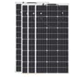 Miniatyrbillede 1 af 2: Fleksibel Monokrystallinsk Solpanel, 100W Effektudgang, Nem Installation,4 stk 100w