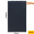 Miniatyrbillede 2 af 2: Fleksibel Solpanel, Høj Effektivitet op til 21%, Alsidig til RV og Marinebrug,200w 1140x700mm