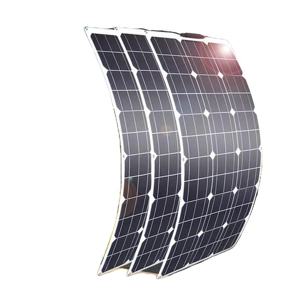Fleksibel Solpanel, Høj Effektivitet, Vandtæt Samlebox,300w 3stk 100w