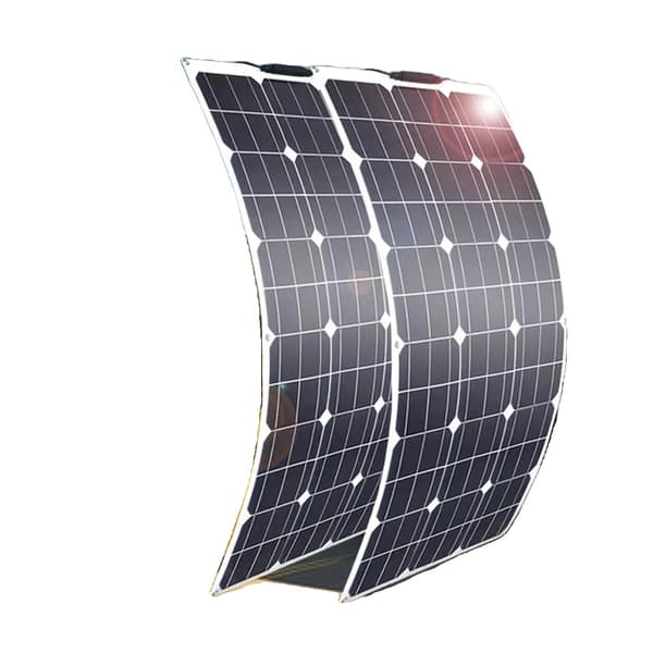 Flexibel solpanel, hög effektivitet, vattentät kopplingsbox,200w 2st 100w
