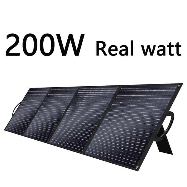 Bærbar Solpanel, 200W Udgang, Sammenklappeligt Design,200W